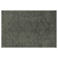 CLASSIC MOSS GREEN TRIBAL DIAMOND DESIGN RECTANGULAR RUG