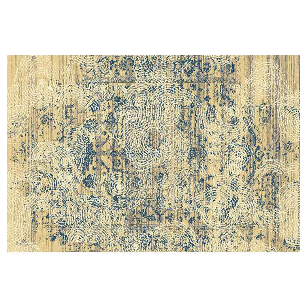CLASSIC YELLOW FINGERPRINT VINTAGE RECTANGULAR RUG