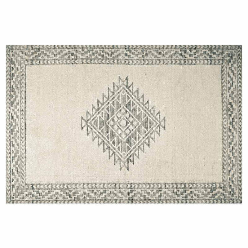 CLASSIC NATURAL AZTEC DESIGN RECTANGULAR RUG