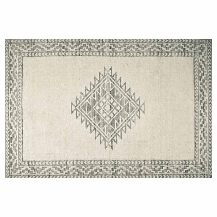 Neautral Color Aztec Rug CLASSIC NATURAL AZTEC DESIGN RECTANGULAR RUG — Cape Rug, Home & Art