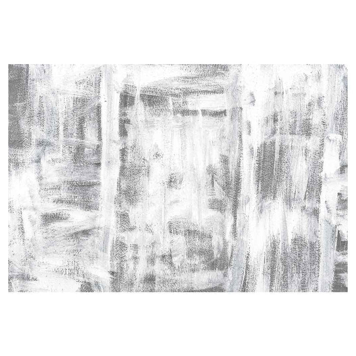 CONTEMPORARY GREY BRUSH STROKES RECTANGULAR RUG