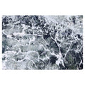 CONTEMPORARY ABSTRACT GREY OCEAN MARBLE RECTANGULAR RUG