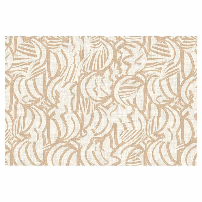 CONTEMPORARY NATURAL DRAWING PATTERN RECTANGULAR RUG