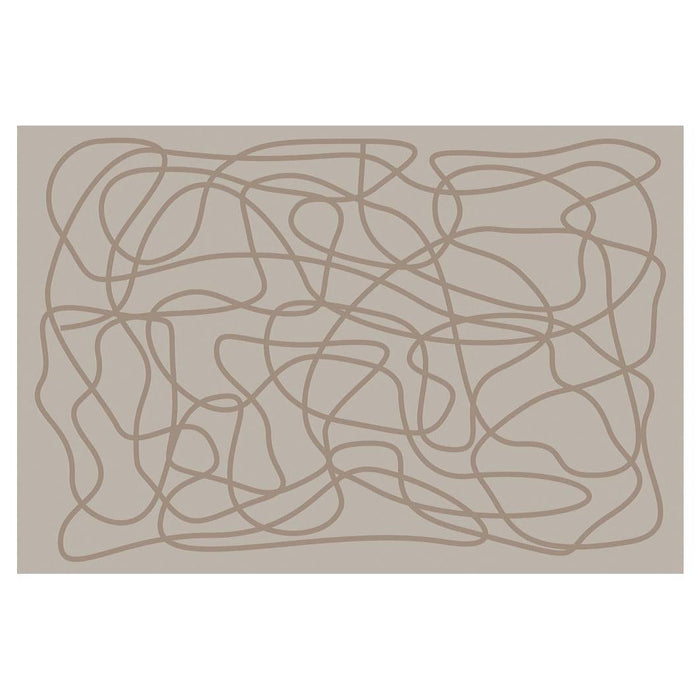 Rcc Rugs MODERN NATURAL ABSTRACT SCRIBBLE RECTANGULAR RUG — Cape Rug, Home & Art