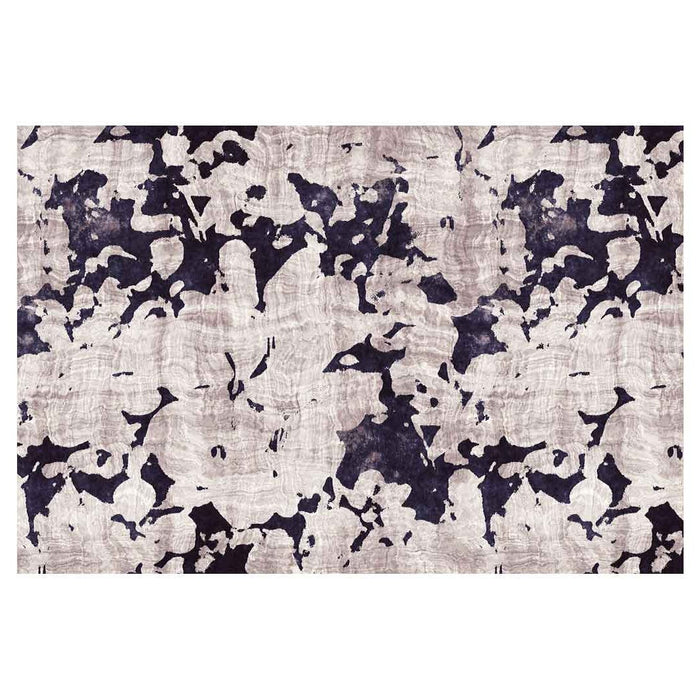 Beige Rug With Rectangular Pattern MODERN BEIGE ABSTRACT PAINT PATTERN RECTANGULAR RUG — Cape Rug, Home & Art