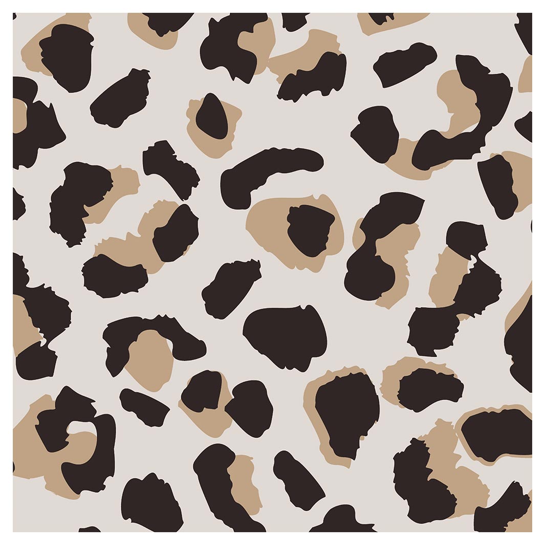 KIDS NATURAL BROWN LEOPARD PRINT CUSHION