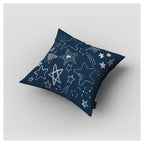 KIDS NAVY AND WHITE STARS PATTERN CUSHION