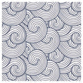 KIDS NAVY WAVES LINE PATTERN CUSHION