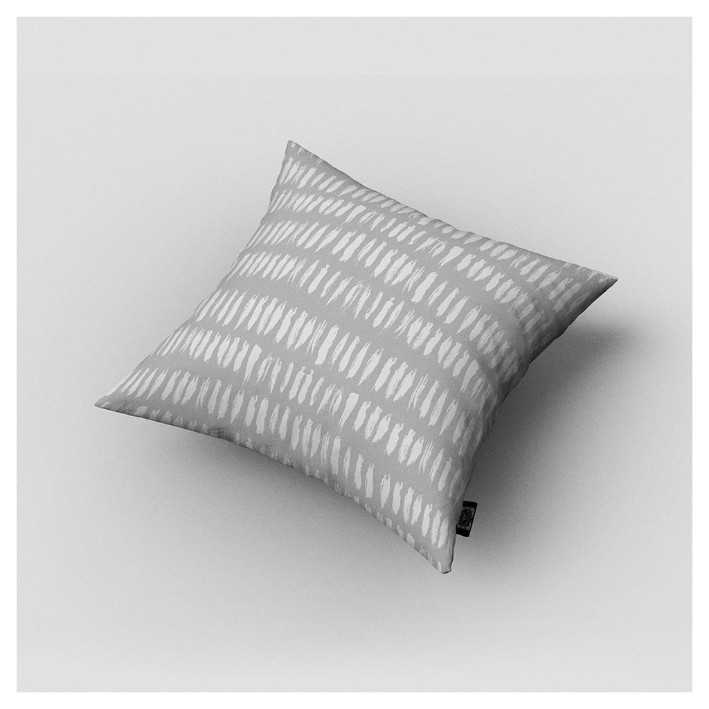 KIDS GREY WHITE LINES PATTERN CUSHION