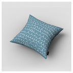 KIDS BLUE WHITE LINE WAVE PATTERN CUSHION