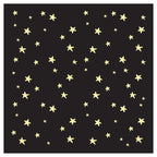 KIDS BLACK AND YELLOW STARS PATTERN CUSHION
