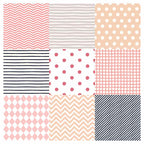 KIDS PINK DOTS AND LINES PATTERNS CUSHION