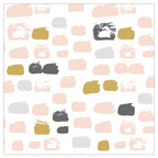 KIDS PINK PAINT BRUSH PATTERN CUSHION