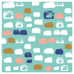 KIDS PINK PAINT BRUSH PATTERN CUSHION