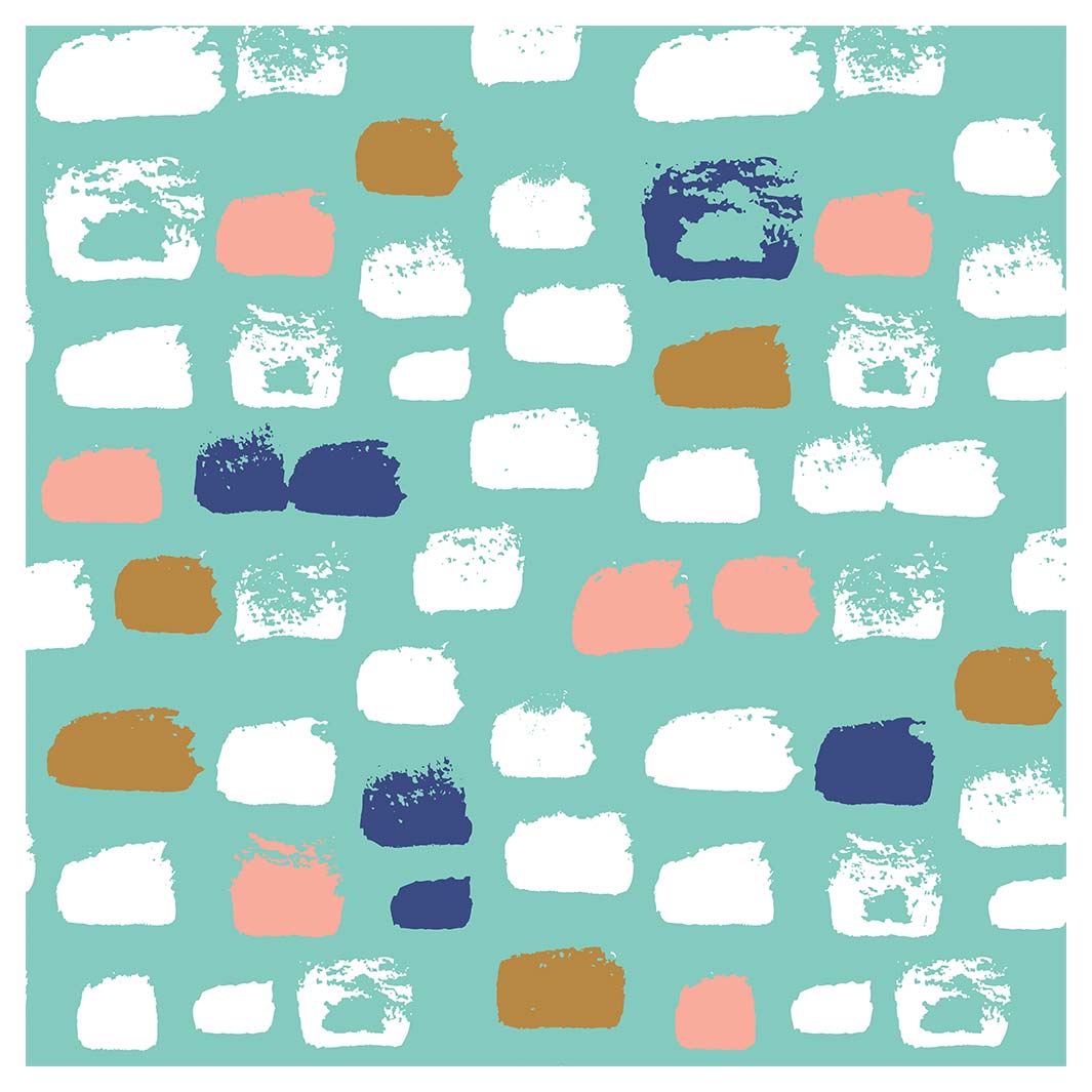 KIDS PINK PAINT BRUSH PATTERN CUSHION