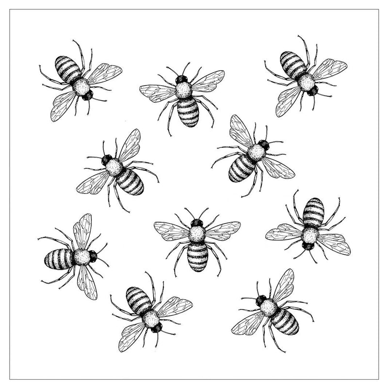 KIDS BLACK AND WHITE BEE PATTERN CUSHION