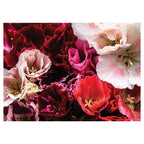 FLORAL PINK AND RED LISIANTHUS FLOWER MIX TABLECLOTH