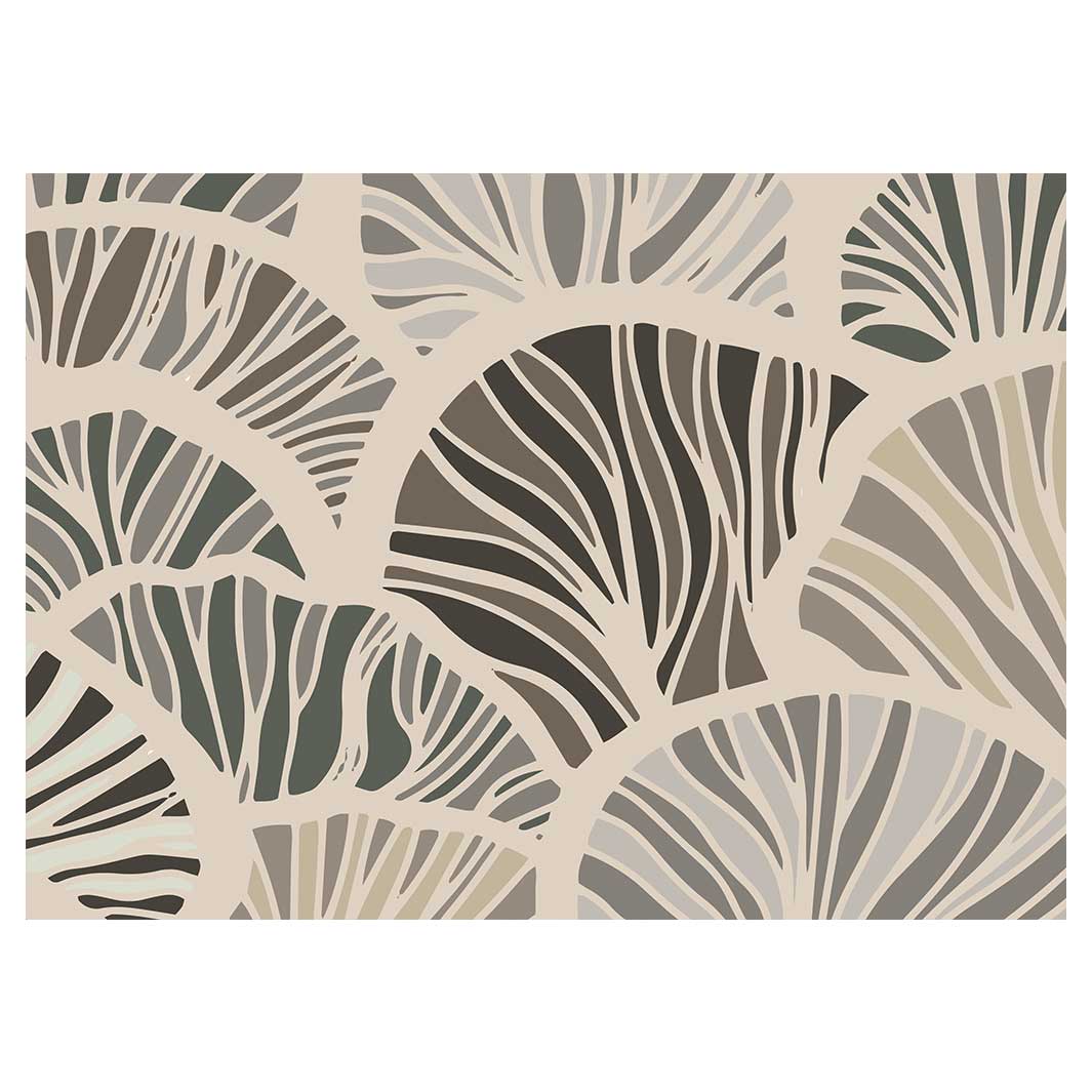 PATTERN BROWN AND BUTTERSCOTCH ABSTRACT LEAF TABLECLOTH