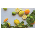 NATURAL YELLOW AND ORANGE CITRUS ON WHITE TABLECLOTH