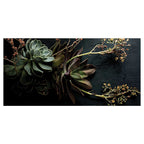 NATURAL GREEN ALOE BUSH WITH LEAVES TABLECLOTH