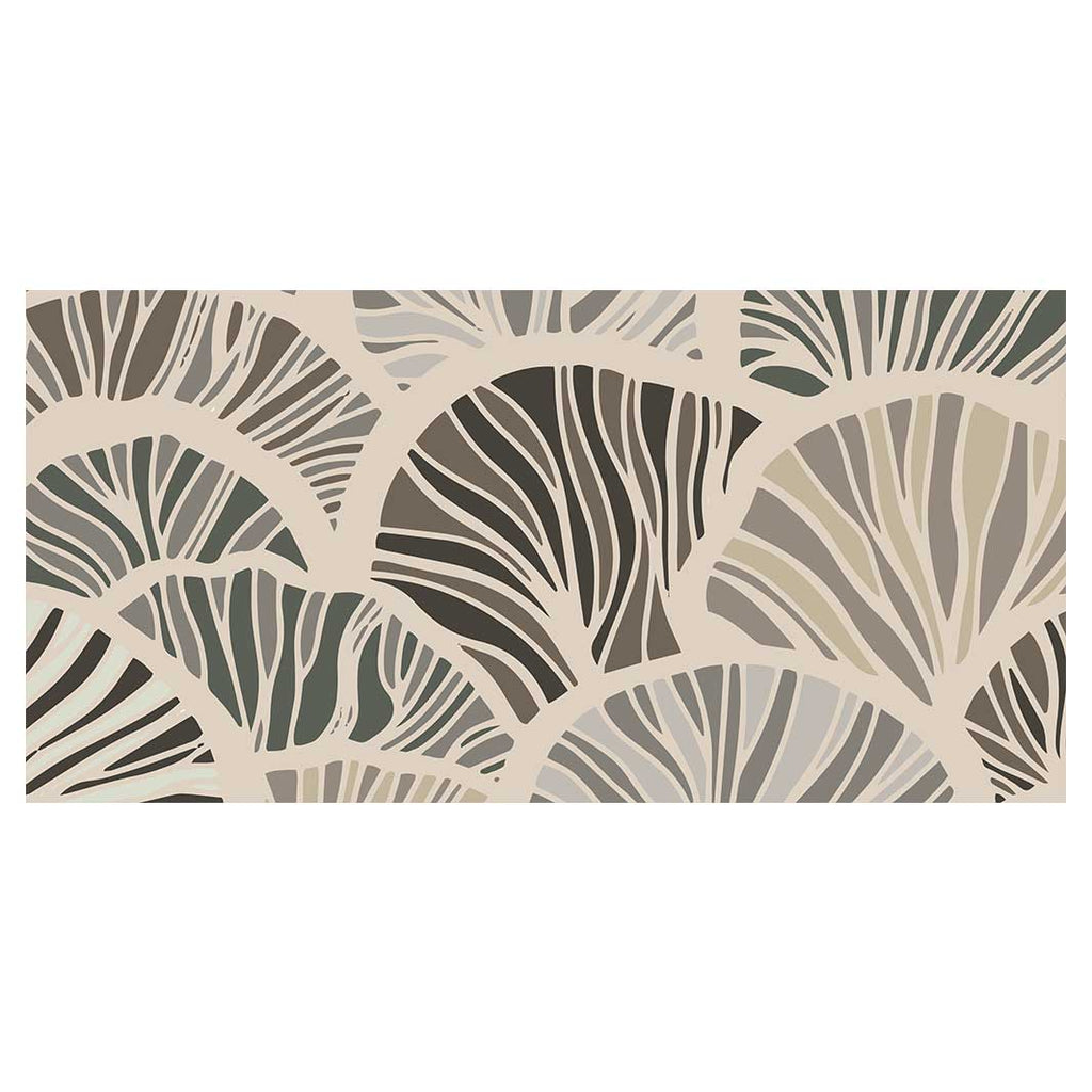 PATTERN BROWN AND BUTTERSCOTCH ABSTRACT LEAF TABLECLOTH