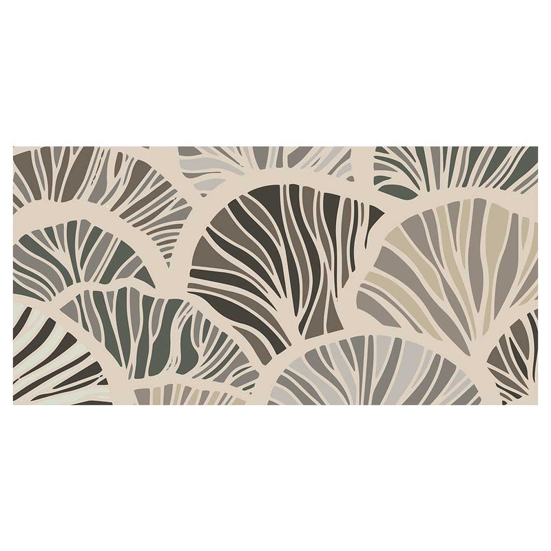 PATTERN BROWN AND BUTTERSCOTCH ABSTRACT LEAF TABLECLOTH