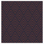 BROWN AND NAVY DIAMOND PATTERN TABLECLOTH