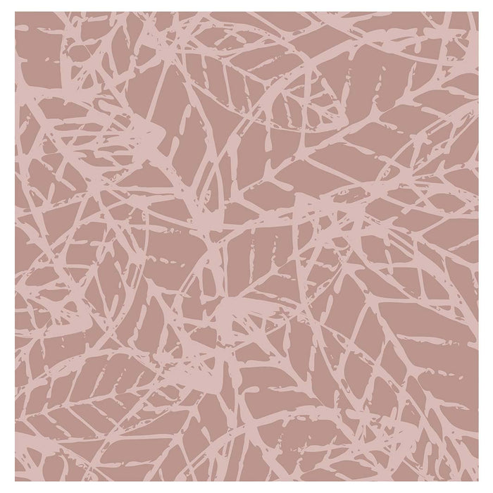 LEAF STAMP MUTED PINK PATTERN TABLECLOTH