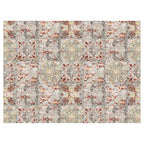 ANTIQUE FADED MOROCCAN TILE TABLECLOTH