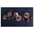 GOLDEN PROTEA AND PLATES TABLECLOTH