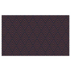 BROWN AND NAVY DIAMOND PATTERN TABLECLOTH
