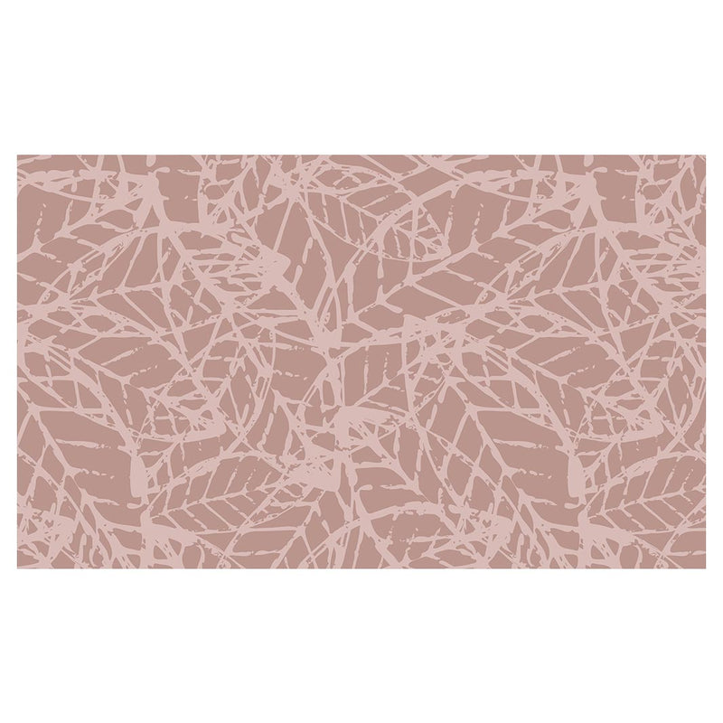 LEAF STAMP MUTED PINK PATTERN TABLECLOTH