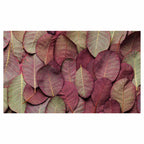 LEAF ARRANGEMENT DARK MAUVE AND GREEN TABLECLOTH