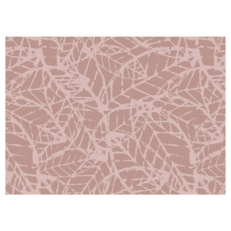 LEAF STAMP MUTED PINK PATTERN TABLECLOTH