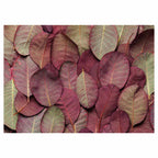 LEAF ARRANGEMENT DARK MAUVE AND GREEN TABLECLOTH