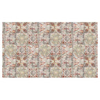 ANTIQUE FADED MOROCCAN TILE TABLECLOTH