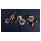 GOLDEN PROTEA AND PLATES TABLECLOTH