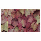 LEAF ARRANGEMENT DARK MAUVE AND GREEN TABLECLOTH