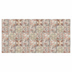 ANTIQUE FADED MOROCCAN TILE TABLECLOTH