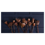 GOLDEN PROTEA ARRANGEMENT ON DARK BLUE TABLECLOTH