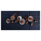 GOLDEN PROTEA AND PLATES TABLECLOTH