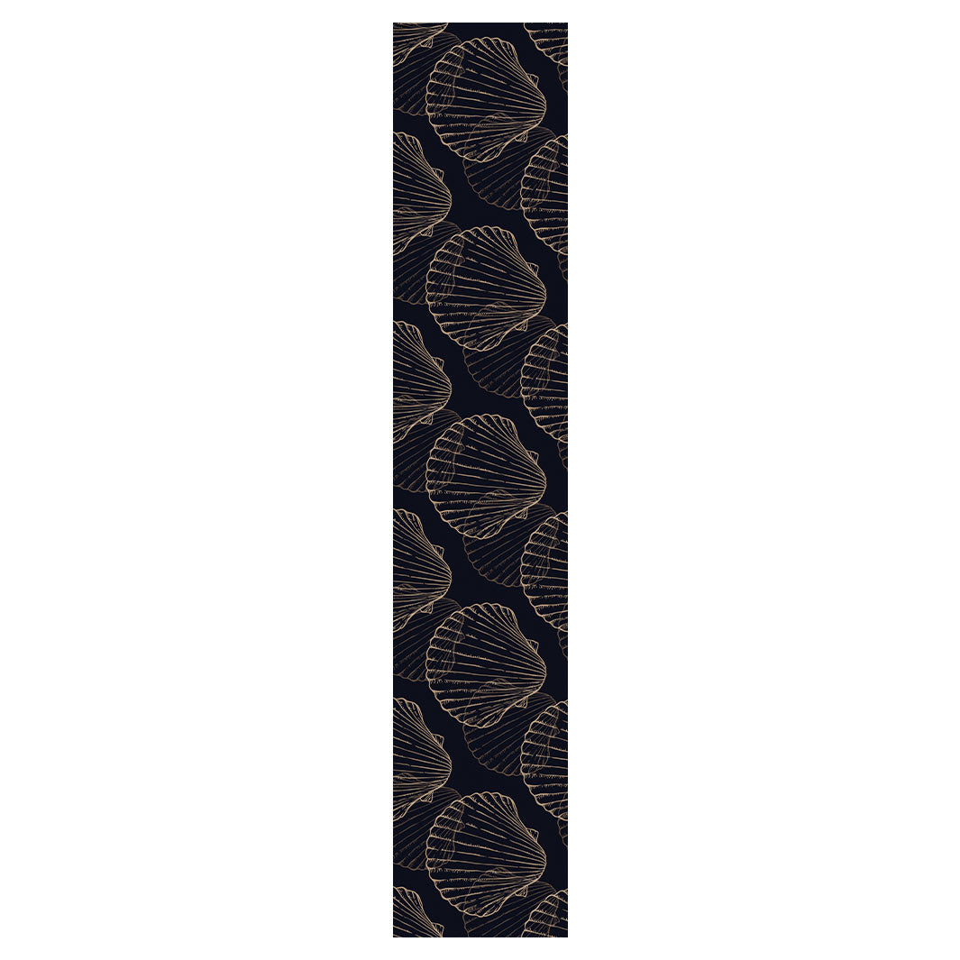 PATTERN DARK NAVY SHELL TABLE RUNNER