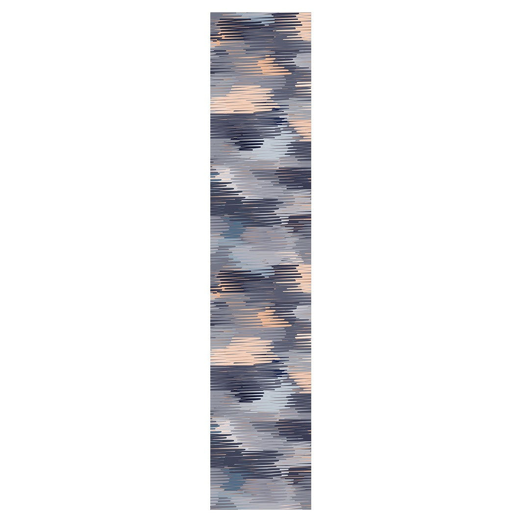 ABSTRACT LINES PURPLE TONES PATTERN TABLE RUNNER