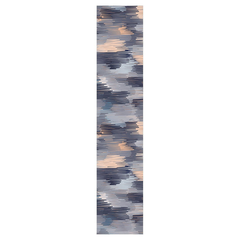 ABSTRACT LINES PURPLE TONES PATTERN TABLE RUNNER