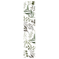 WATERCOLOUR GREEN LEAVES TABLE RUNNER