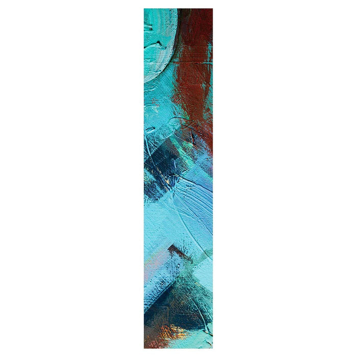 PAINT AQUA AND MAROON ACRYLIC TEXTURE TABLE RUNNER