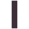 BROWN AND NAVY DIAMOND PATTERN TABLE RUNNER