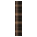 DARK BROWN PLAID PATTERN TABLE RUNNER
