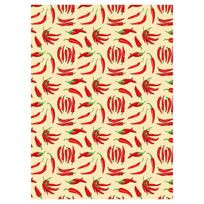 CHILLI PATTERN TEA TOWEL