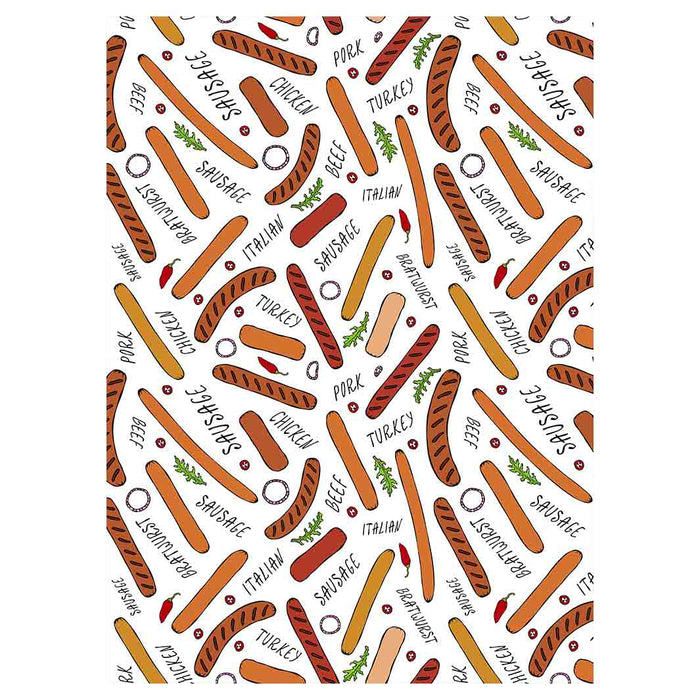 SAUSAGE PATTERN TEA TOWEL